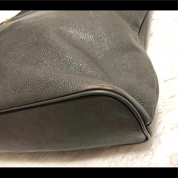 TORY BURCH XL Plebbed Leather Tote Shopper. - Picture 8 of 11